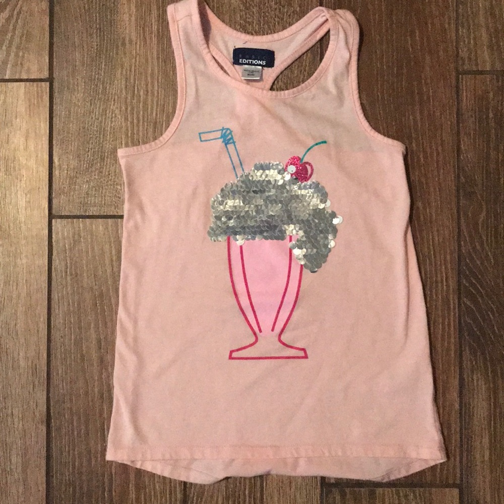 Girls Flip Sequin Tank